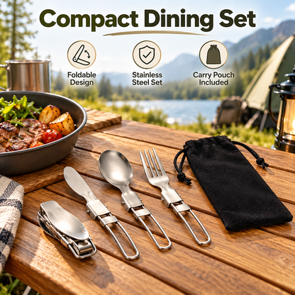 Portable Folding Cutlery Set