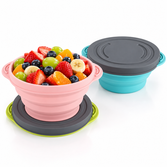 Collapsible Silicone Bowl with Lid