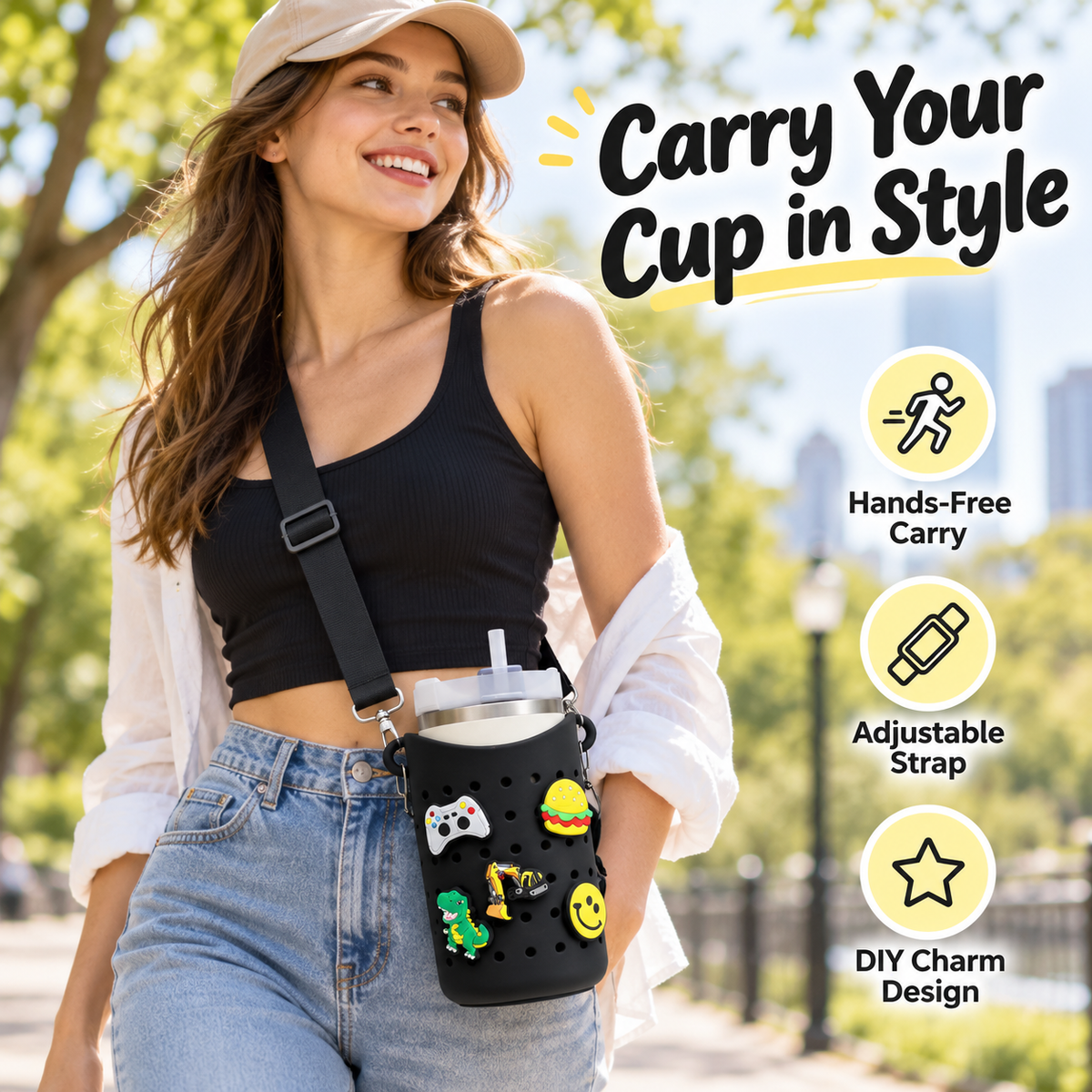 Perforated Silicone Bottle Carrier