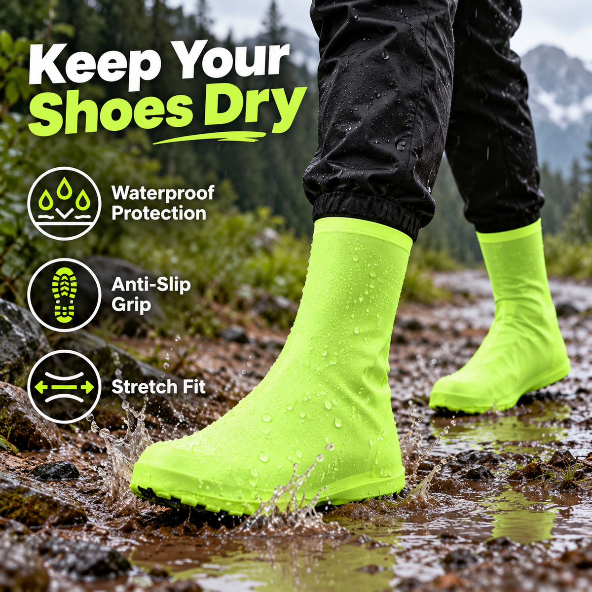 High-Cut Sand-Proof Shoe Covers