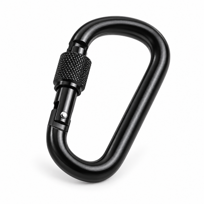 Locking D-Shaped Utility Carabiner